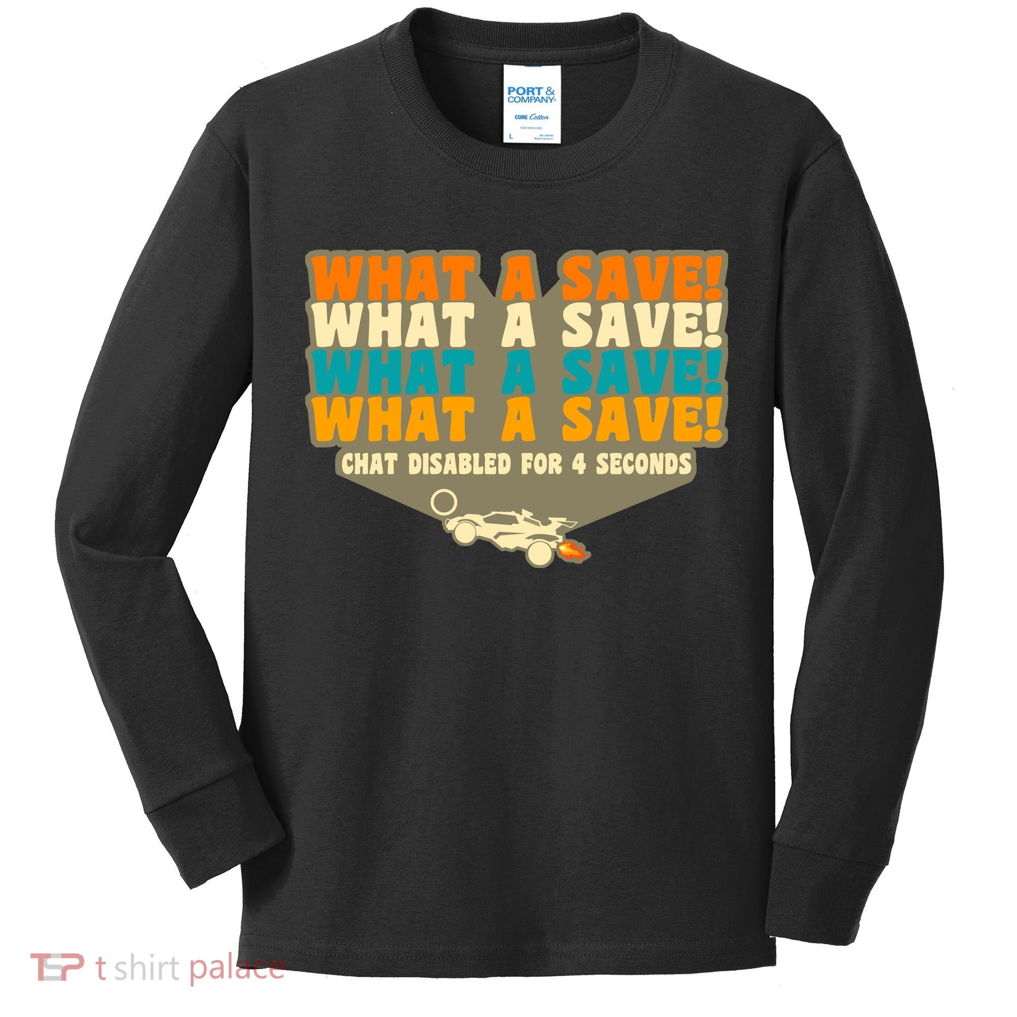 What A Save Rocket Soccer Kids Long Sleeve Shirt