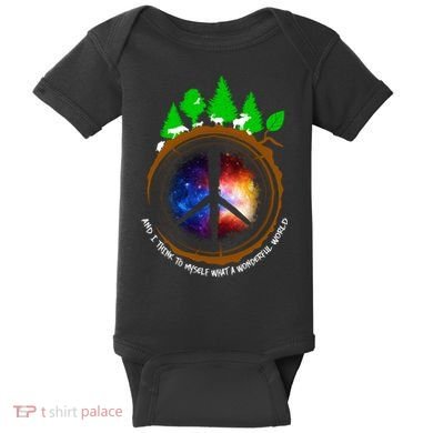 What A Wonderful World Baby Bodysuit