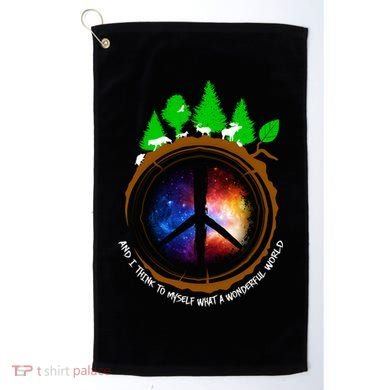What A Wonderful World Golf Towel