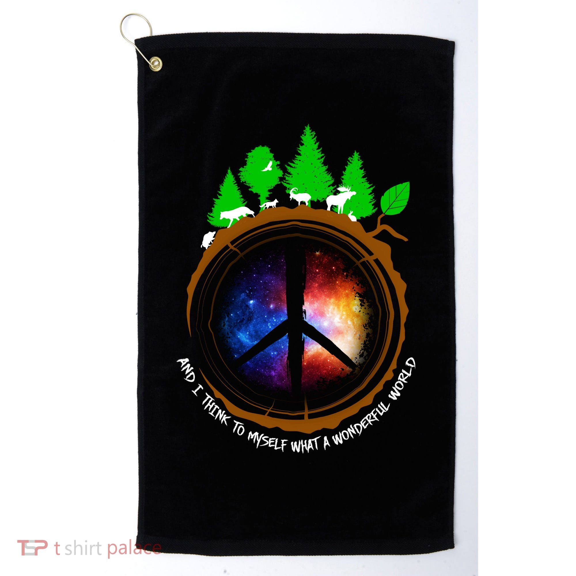 What A Wonderful World Golf Towel