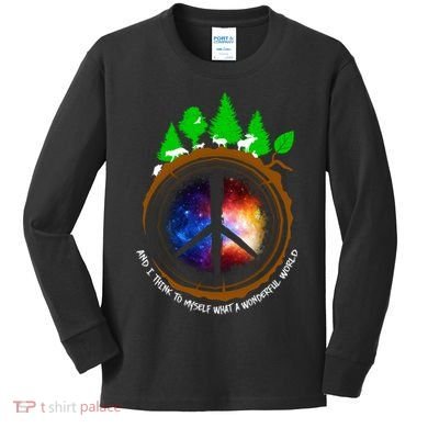 What A Wonderful World Kids Long Sleeve Shirt
