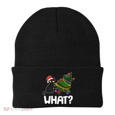 What? Bad Cat Knocking Over Christmas Tree Beanie