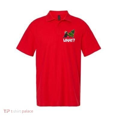 What? Bad Cat Knocking Over Christmas Tree Polo