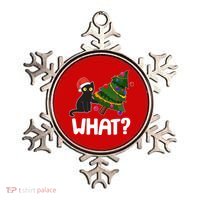 What? Bad Cat Knocking Over Christmas Tree Ornament thumb 0