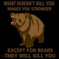 What Doesn't Kill You Makes You Stronger Except For Bears Bucket Hat thumb 4