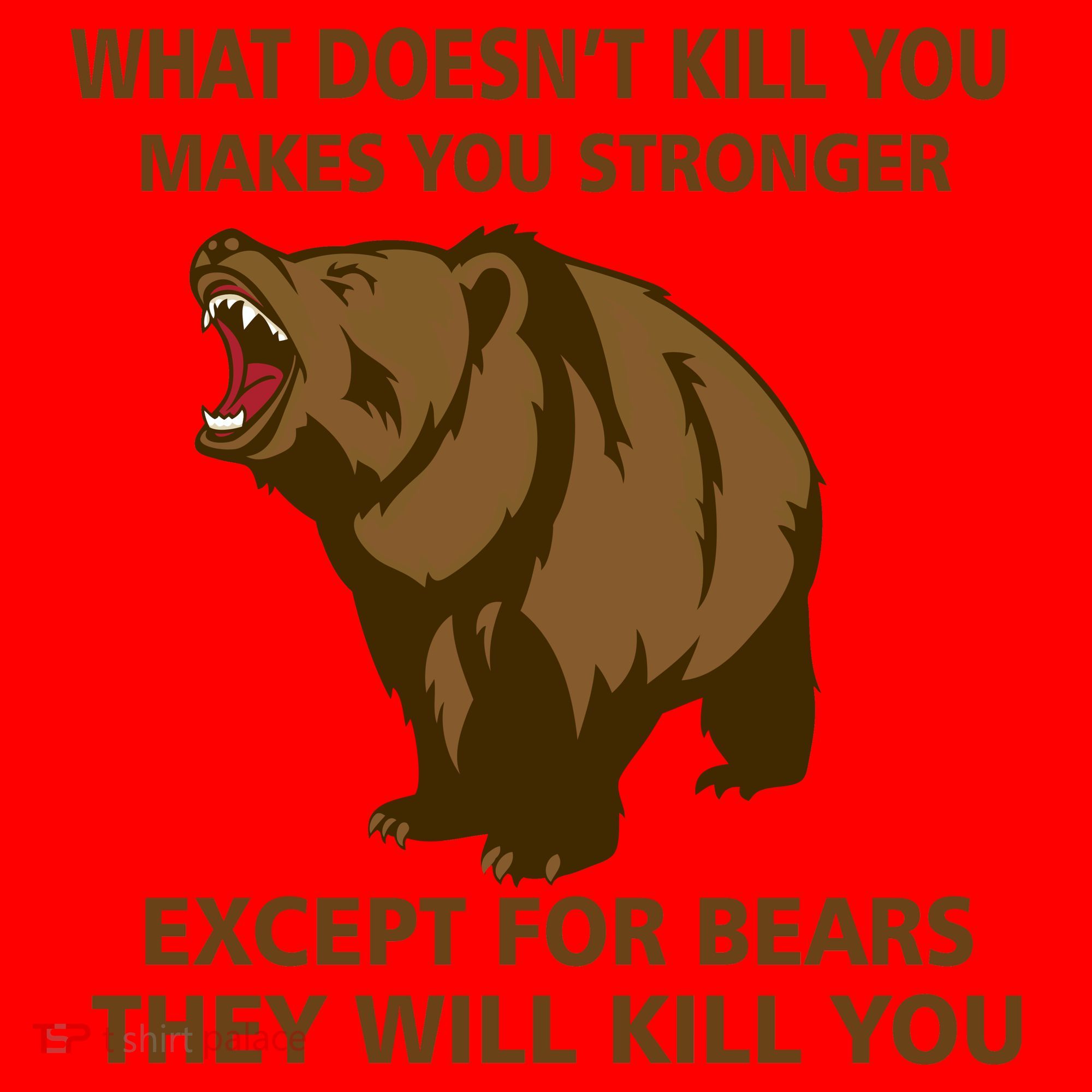 What Doesn't Kill You Makes You Stronger Except For Bears Santa Hat