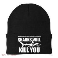 What Doesn't Kill You Makes You Stronger Except Sharks Beanie thumb 0