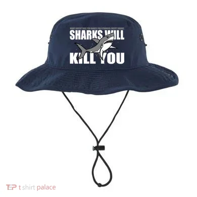 What Doesn't Kill You Stronger Except Sharks Bucket Hat