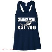 What Doesn't Kill You Stronger Except Sharks Women's Tank Top thumb 0