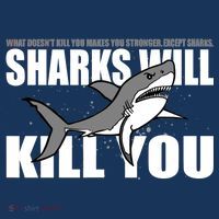 What Doesn't Kill You Stronger Except Sharks Women's Tank Top thumb 5