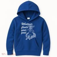 What Ever Floats Your Goat Kids Hoodie thumb 0