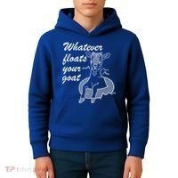 What Ever Floats Your Goat Kids Hoodie thumb 4
