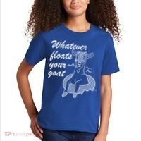 What Ever Floats Your Goat Kids T-Shirt thumb 2