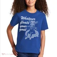 What Ever Floats Your Goat Kids T-Shirt thumb 2