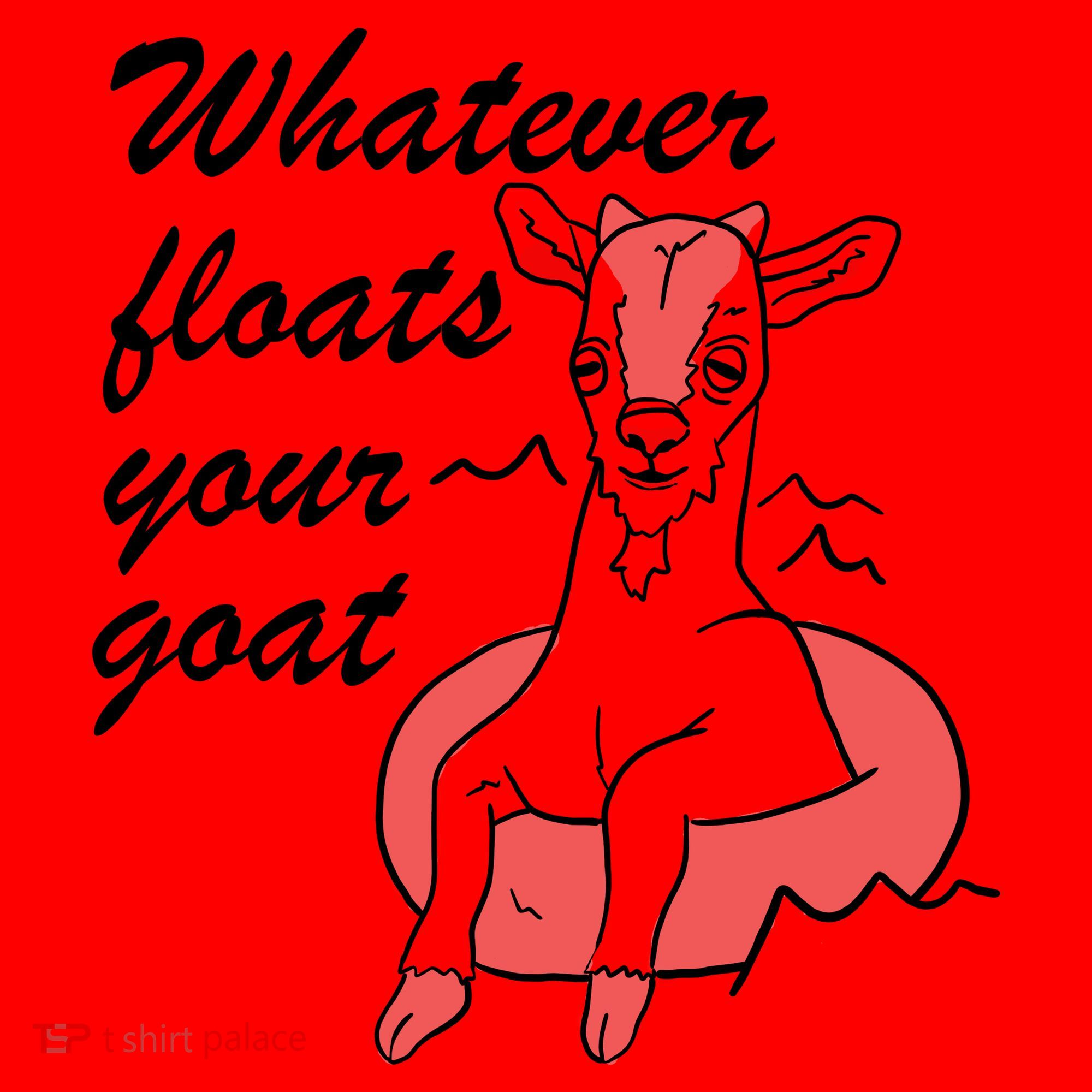 What Ever Floats Your Goat Santa Hat