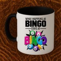 What Happens At Bingo Stays At Bingo Coffee Mug thumb 2