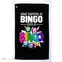 What Happens At Bingo Stays At Bingo Golf Towel thumb 0