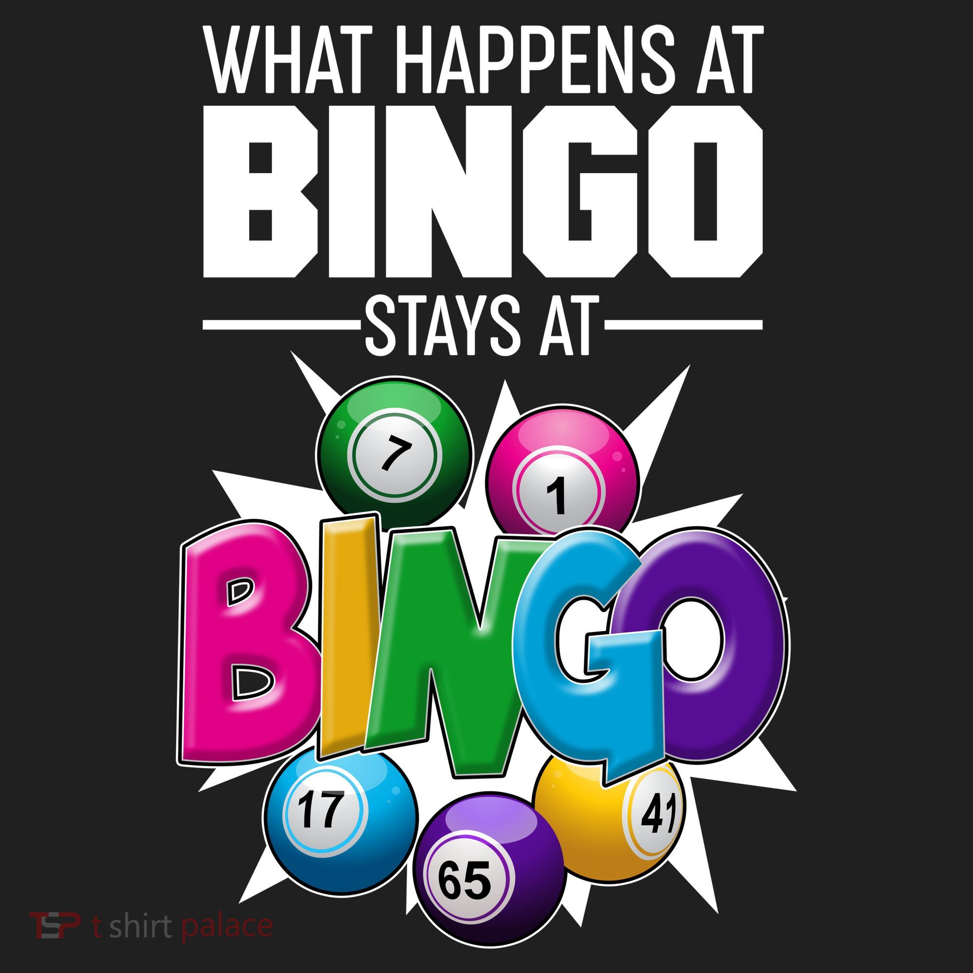 What Happens At Bingo Stays At Bingo Golf Towel