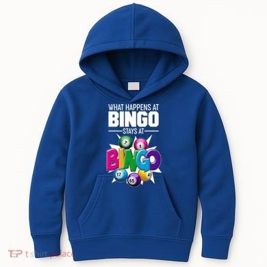 What Happens At Bingo Stays At Bingo Kids Hoodie