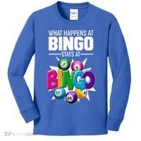 What Happens At Bingo Stays At Bingo Kids Long Sleeve Shirt thumb 0