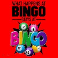 What Happens At Bingo Stays At Bingo Santa Hat thumb 1