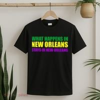 What Happens in New Orleans Stays in New Orleans Mardi Gras T-Shirt thumb 2