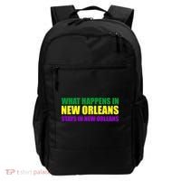 What Happens in New Orleans Stays in New Orleans Mardi Gras Backpack thumb 0