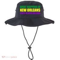 What Happens in New Orleans Stays in New Orleans Mardi Gras Bucket Hat thumb 0