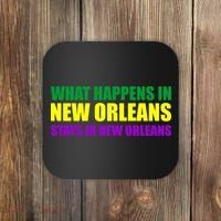 What Happens in New Orleans Stays in New Orleans Mardi Gras Coaster thumb 0