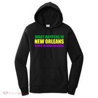 What Happens in New Orleans Stays in New Orleans Mardi Gras Women's Hoodie thumb 0