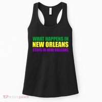 What Happens in New Orleans Stays in New Orleans Mardi Gras Women's Tank Top thumb 0