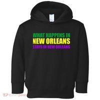 What Happens in New Orleans Stays in New Orleans Mardi Gras Toddler Hoodie thumb 0