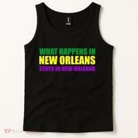 What Happens in New Orleans Stays in New Orleans Mardi Gras Tank Top thumb 2