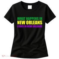 What Happens in New Orleans Stays in New Orleans Mardi Gras Women's T-Shirt thumb 0