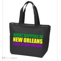 What Happens in New Orleans Stays in New Orleans Mardi Gras Tote Bag thumb 3
