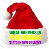 What Happens in New Orleans Stays in New Orleans Mardi Gras Santa Hat thumb 0