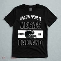 What Happens In Vegas started In Oakland Football T-Shirt thumb 5