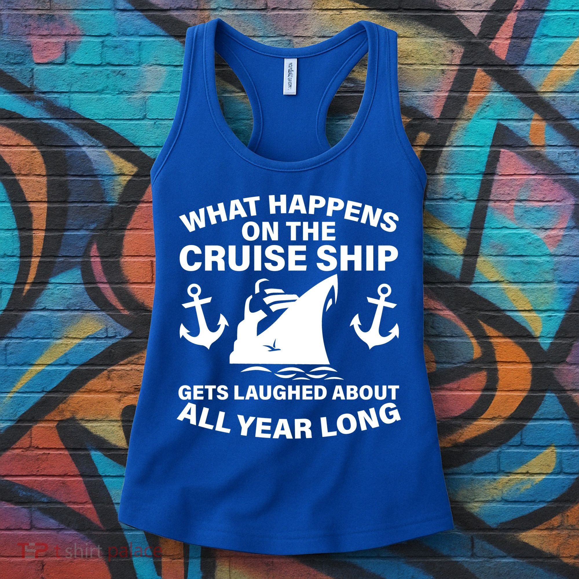 What Happens On A Cruise Ship Women's Tank Top