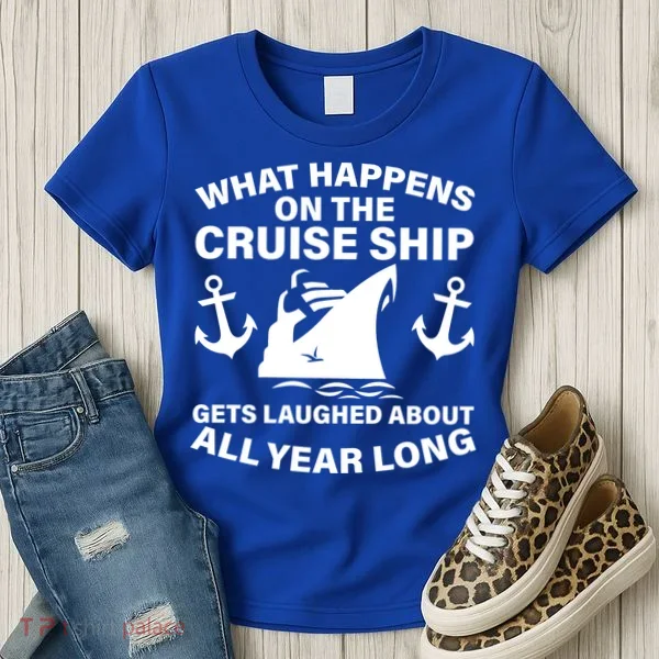 What Happens On A Cruise Ship Women's T-Shirt