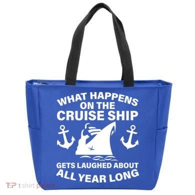 What Happens On A Cruise Ship Tote Bag