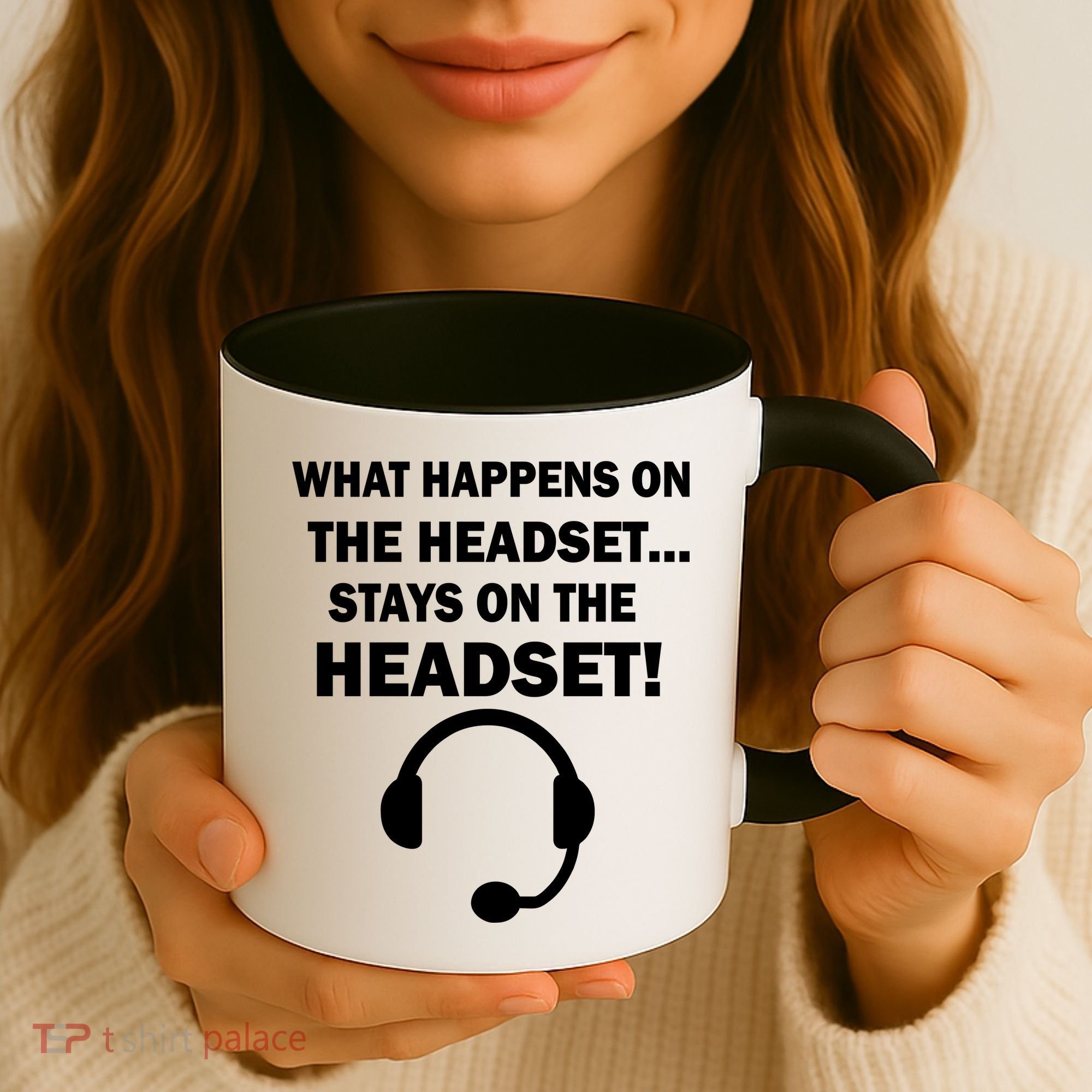 What Happens On The Headset Stays Gamer Coffee Mug