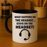 What Happens On The Headset Stays Gamer Coffee Mug thumb 4