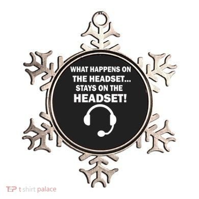 What Happens On The Headset Stays Gamer Ornament