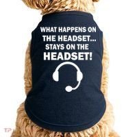 What Happens On The Headset Stays Gamer Doggie Tank thumb 0
