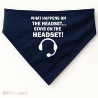 What Happens On The Headset Stays Gamer USA-Made Doggie Bandana thumb 0