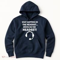 What Happens On The Headset Stays Gamer Hoodie thumb 0