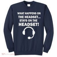 What Happens On The Headset Stays Gamer Sweatshirt thumb 0