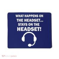 What Happens On The Headset Stays Gamer Mousepad thumb 0