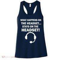 What Happens On The Headset Stays Gamer Women's Tank Top thumb 0