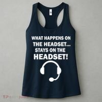 What Happens On The Headset Stays Gamer Women's Tank Top thumb 3